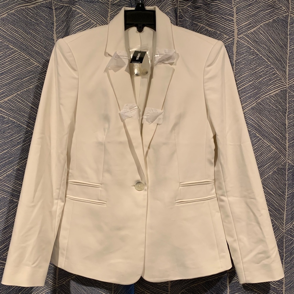 Express White business blazer
